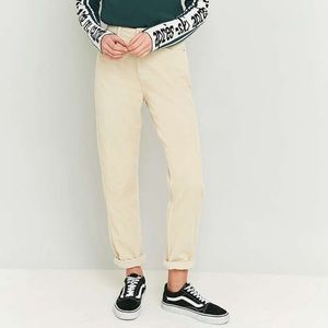 Urban Outfitters BDG oatmeal corduroy mom pants